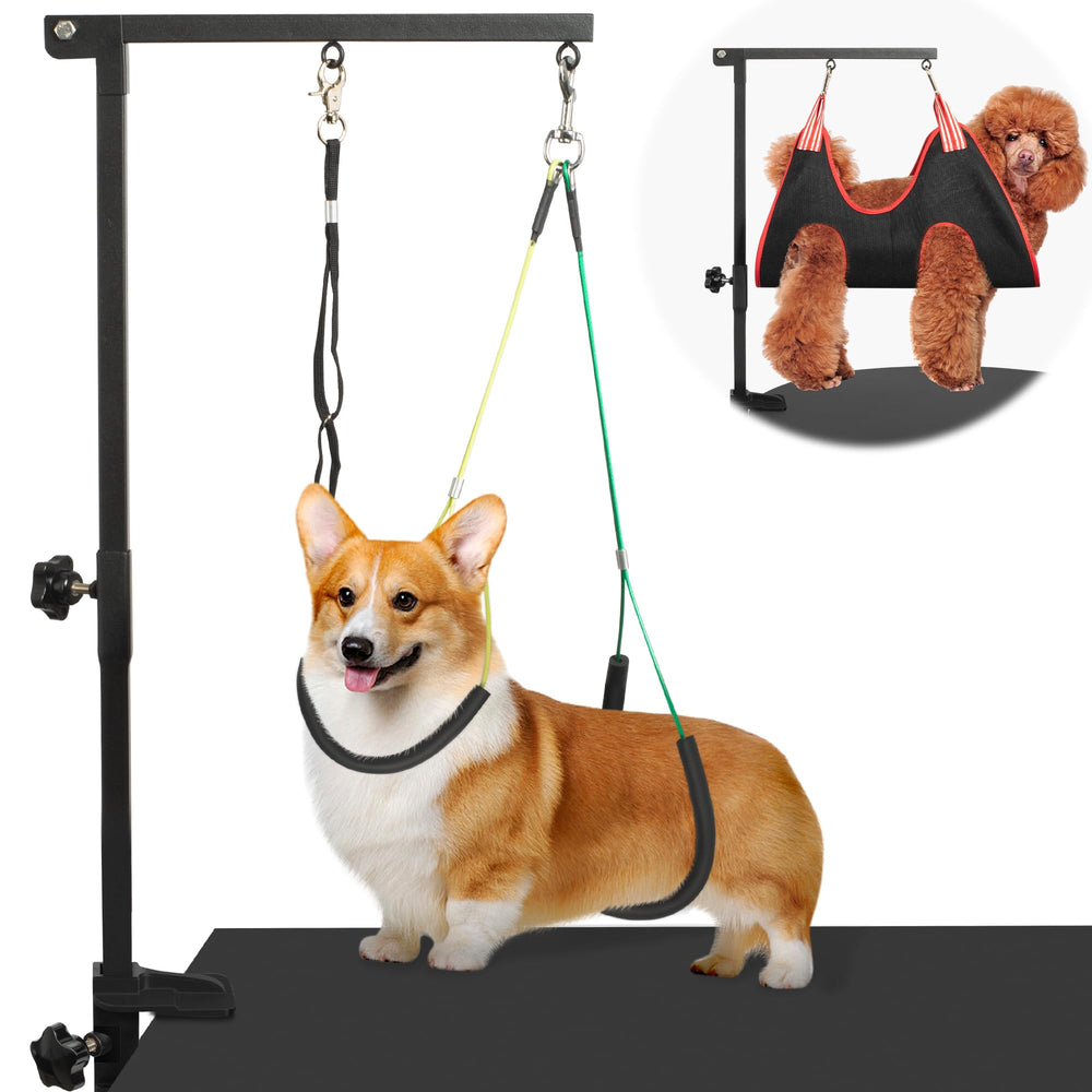 getlstub dog grooming arm hammock provides secure support during grooming