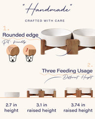 Getstar height-adjustable design switches between 3.1 and 3.7 inches for customized feeding height.