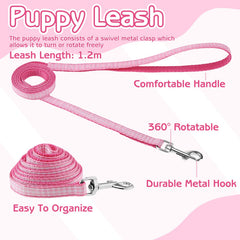 GGSTDDUP soft nylon puppy ID collar supports gentle wear