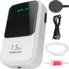 Ghosthorn silent dual-aerator in tank delivering stable air flow for live bait.