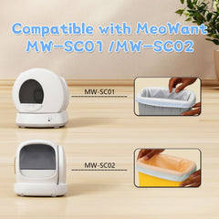 Giaceaw 18x12-6-in litter box liners keep waste securely contained.