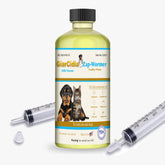 Giarcidia milk-flavor dewormer bottle for cats and dogs eases administration.