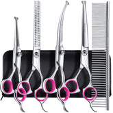 Gimars 6-in-1 dog grooming scissors set, versatile kit for professional pet grooming tasks.