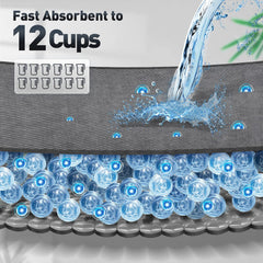 Gimars diamond quilting keeps the surface quick-dry after use.