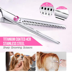 Gimars thinning scissors provide smooth blending and controlled thinning