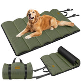 Gimars Upgraded Travel Dog Bed with waterproof film for dry outdoor use