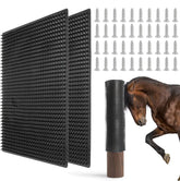 GINDOOR livestock scratch pad mounted on a post for grooming