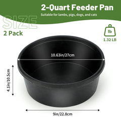 GINDOOR rubber feed bucket 1-gallon designed for durable farm use.