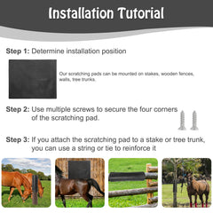 GINDOOR middle livestock scratcher pad with nails ready for sturdy wall mounting