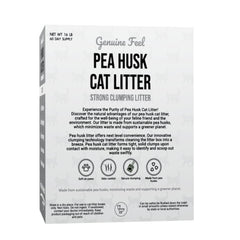 Gingerbread Pet Supply pea husk cat litter lavender scent bag highlighting soothing scent
