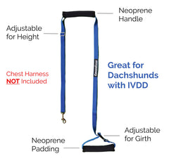 GingerLead adjustable height keeps you in a comfortable posture.