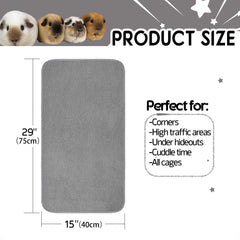 GINIDEAR waterproof bottom protects cages and floors from leaks.