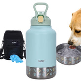 GiNT 37oz insulated bottle with bowl for long outdoor walks