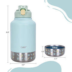 GiNT bottle with carrying case for hands-free travel