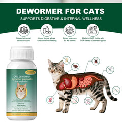 Ginzeca Cat Dewormer Liquid dosing; precise measure for small cats.