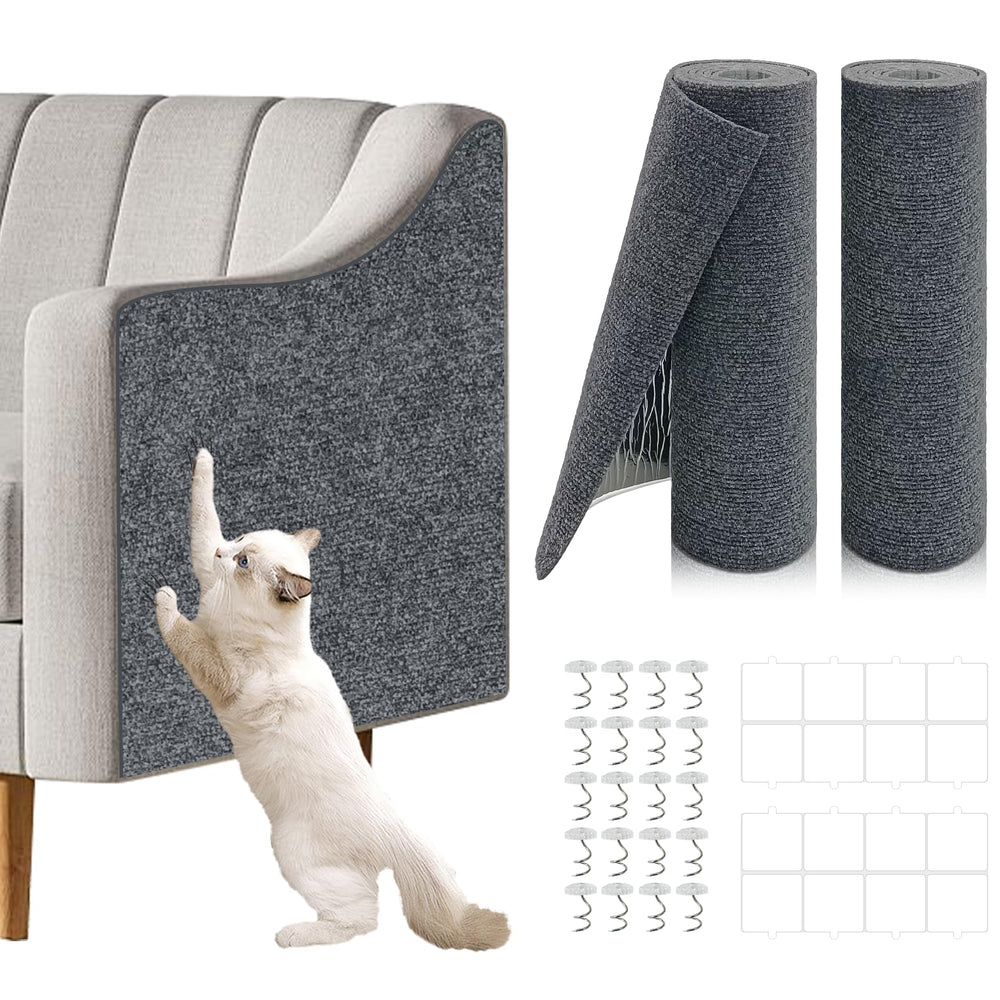 Giomre cat scratch mat in wall-protector layout shielding furniture from claws.