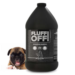Girl With The Dogs Fluff Off bottle pour for easy deshedding