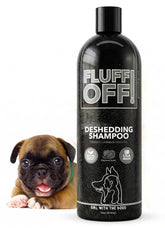 Girl With The Dogs Fluff Off bottle pour enables easy, mess-free application.