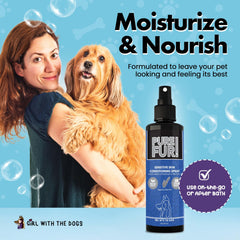 Girl With The Dogs Pure Fur! shea butter hydration in action for a moisturized coat.