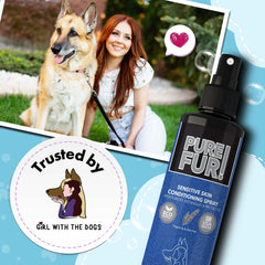 Girl With The Dogs Pure Fur! spray nozzle close-up for easy detangling and even application.