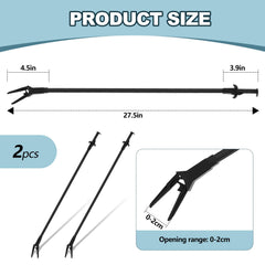 Gisafai plastic aquarium tongs dual-pack for safe handling