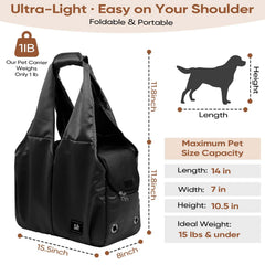 Gisaryc dog purse carrier mesh ventilation for breathable comfort during wear