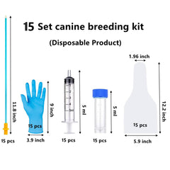 GISUREM dog insemination catheter in multiple lengths for versatile breeding setups.
