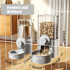 GKYZBB automatic water dispenser bottle attached to cage for steady hydration