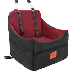 GL GLENSLAVE dog car seat front view with secure booster for safe travels.