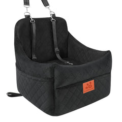 GL GLENSLAVE dog car seat front view shows secure travel for small and medium dogs