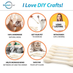 Glaciart One catnip-filled swabs for stimulating feline exercise