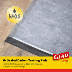 Glad for Pets activated charcoal layer neutralizes odors on contact.
