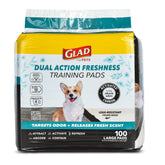 Glad for Pets 23x23 inch activated carbon pad absorbs odors and hides yellow spots.