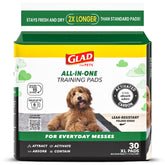 Glad for Pets extra-large charcoal training pad with full coverage for large dogs.