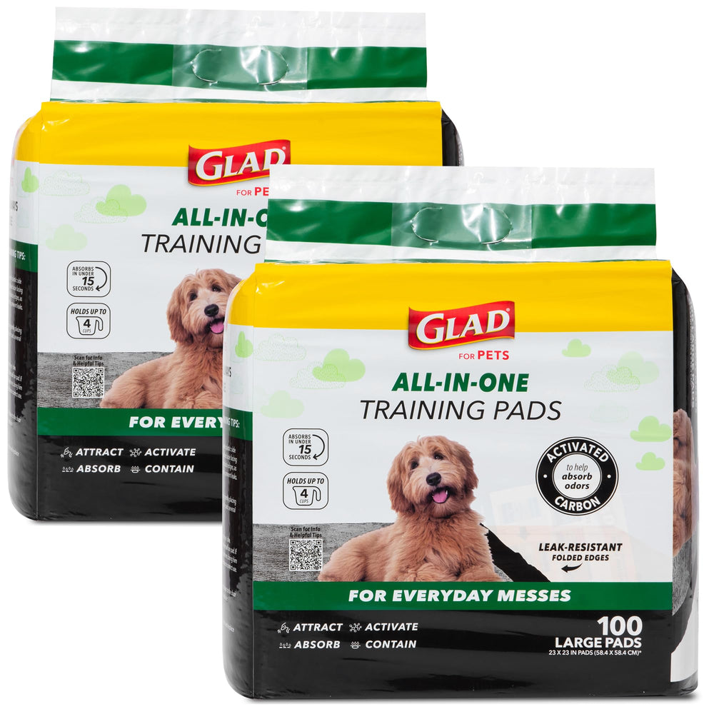 Glad for Pets puppy pads top sheet channels liquid to core for quick absorption