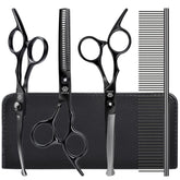 GLADOG thinning scissors in use for precise fur thinning and even texture.