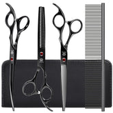 GLADOG thinning shear in use for precise fur thinning