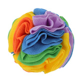 GLIDESMOOTH snuffle ball for small breeds with treats promotes mental engagement.