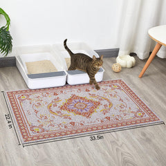 Glittme litter mat high-density mesh captures loose litter effectively