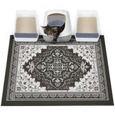 Glittme Cat Litter Mat with non-slip bottom keeps litter contained.