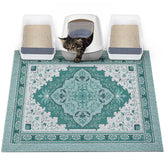 Glittme cat litter mat with non-slip bottom for steady placement and cleaner floors.