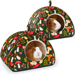 Glittme Guinea Pig Hideout 2Pack cover shows cozy private space inside cage