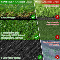 GLOBREEN UV-resistant and waterproof turf, engineered to withstand weather.