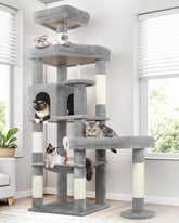 Globlazer 65in cat tree base provides stability for multi-cat playtime
