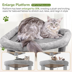 Globlazer hammock attracts relaxed lounging on the cat tree