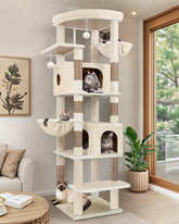 Globlazer 74in cat tree base offers stable support for large indoor cats.