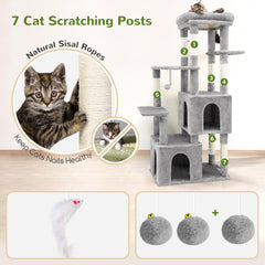Globlazer Cat Tower Multi-Level Design maximizes vertical space for active felines.