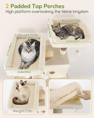 Globlazer cat tree with natural sisal posts ideal for scratching and shared play