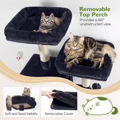 Globlazer cat tree tall condo spaces for cozy retreats