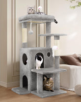 Globlazer 50-inch cat tree top perch for elevated viewing and rest.